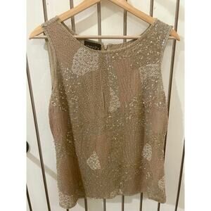 Chaudry Silk Beaded Blouse Size M